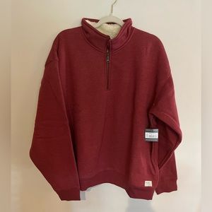 Eddie Bauer Signature Fleece Sherpa Linning Size XL.     Cinnabar